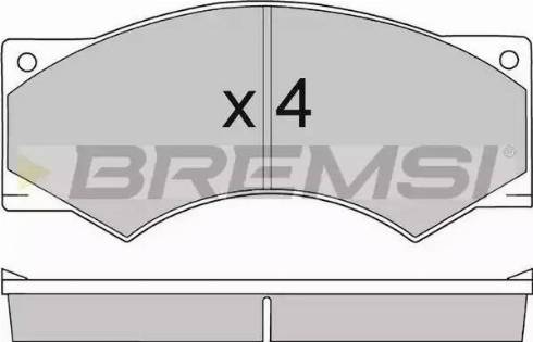 Bremsi BP7231 - Тормозные колодки, дисковые, комплект autosila-amz.com