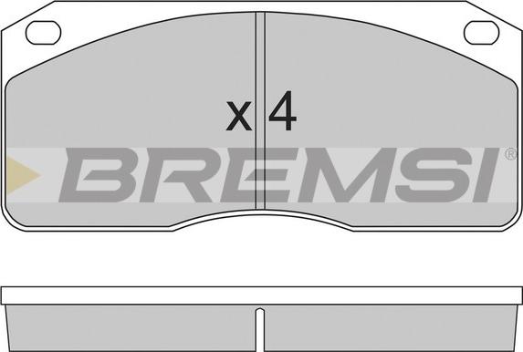 Bremsi BP7238 - Тормозные колодки, дисковые, комплект autosila-amz.com