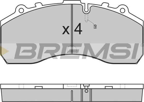 Bremsi BP7278 - Тормозные колодки, дисковые, комплект autosila-amz.com