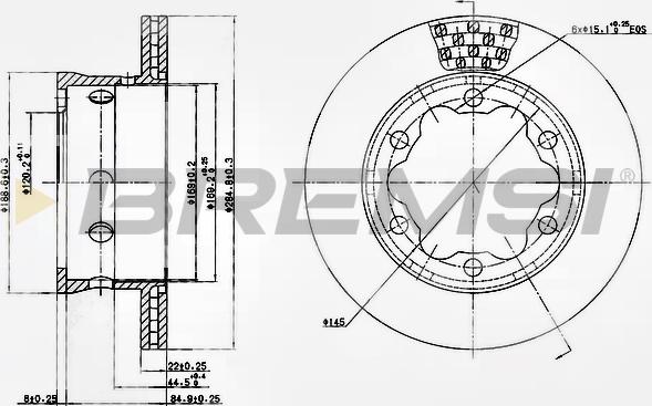 Bremsi CD5191V - Тормозной диск autosila-amz.com