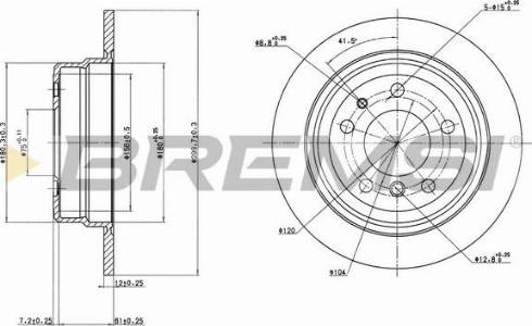 Bremsi CD6317S - Тормозной диск autosila-amz.com