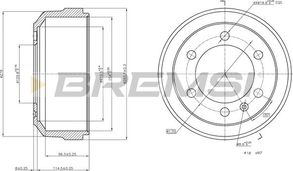 Bremsi CR5083 - Тормозной барабан autosila-amz.com