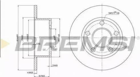 Bremsi DBA321S - Тормозной диск autosila-amz.com