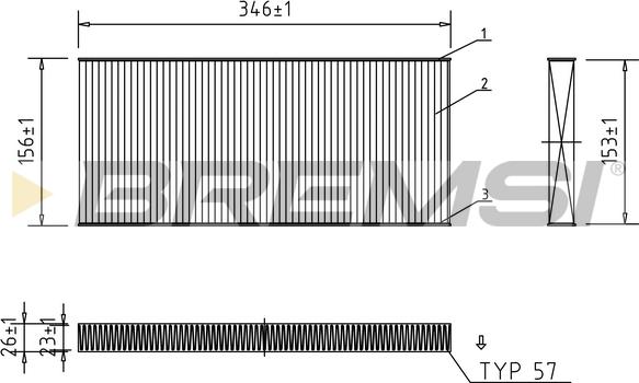 Bremsi FC0956 - Фильтр воздуха в салоне autosila-amz.com