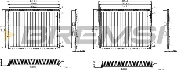 Bremsi FC0968C - Фильтр воздуха в салоне autosila-amz.com