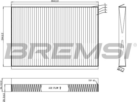 Bremsi FC0962C - Фильтр воздуха в салоне autosila-amz.com