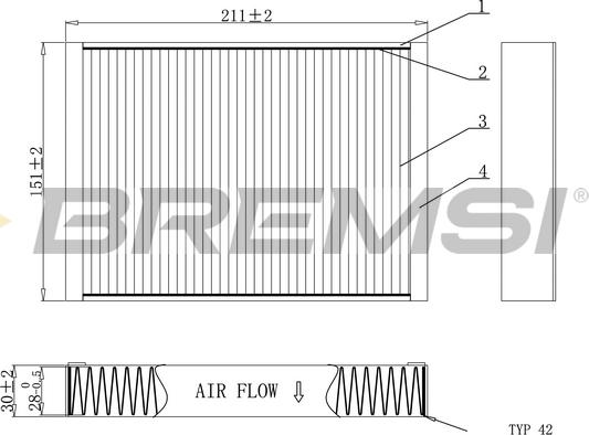 Bremsi FC0907 - Фильтр воздуха в салоне autosila-amz.com