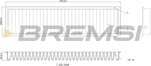 Bremsi FC0986 - Фильтр воздуха в салоне autosila-amz.com