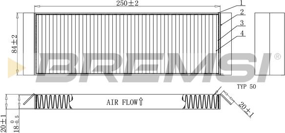 Bremsi FC0925 - Фильтр воздуха в салоне autosila-amz.com