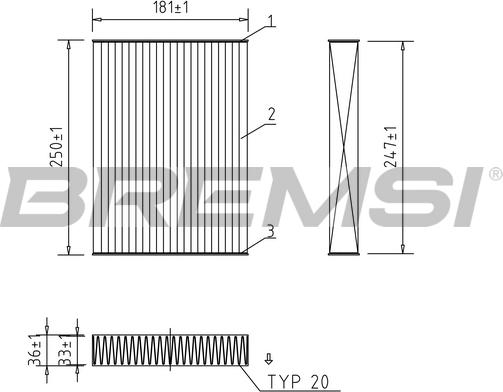 Bremsi FC0927C - Фильтр воздуха в салоне autosila-amz.com