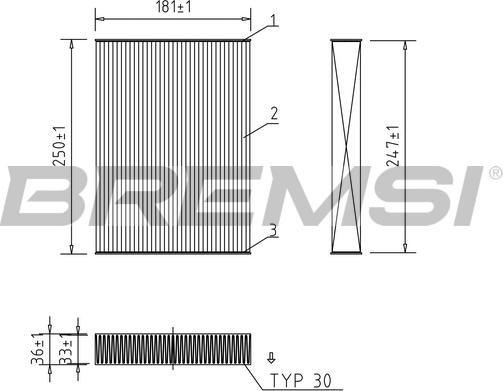 Bremsi FC0927 - Фильтр воздуха в салоне autosila-amz.com