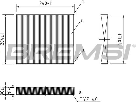 Bremsi FC0449 - Фильтр воздуха в салоне autosila-amz.com