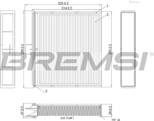 Bremsi FC0401 - Фильтр воздуха в салоне autosila-amz.com