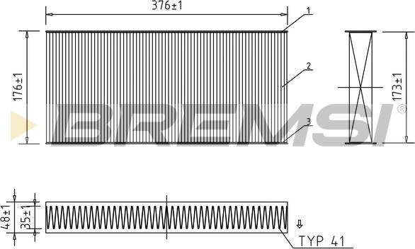 Bremsi FC0403C - Фильтр воздуха в салоне autosila-amz.com