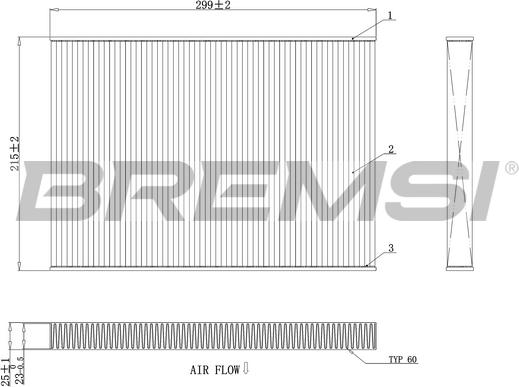 Bremsi FC0412 - Фильтр воздуха в салоне autosila-amz.com