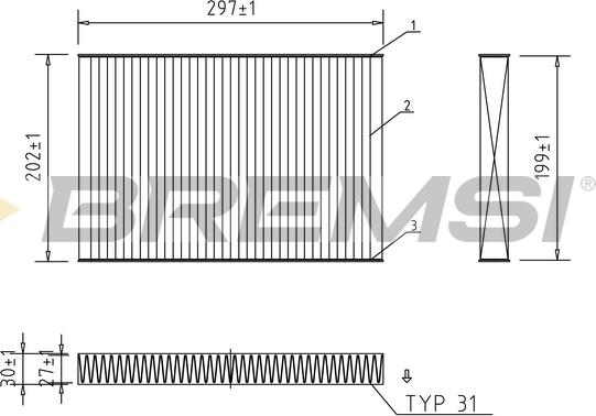 Bremsi FC0484C - Фильтр воздуха в салоне autosila-amz.com