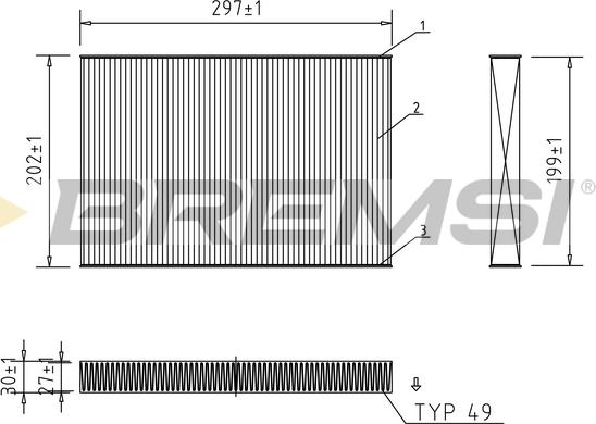 Bremsi FC0484 - Фильтр воздуха в салоне autosila-amz.com