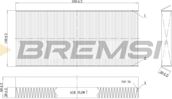 Bremsi FC0480 - Фильтр воздуха в салоне autosila-amz.com