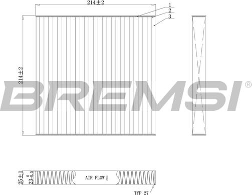 Bremsi FC0439C - Фильтр воздуха в салоне autosila-amz.com