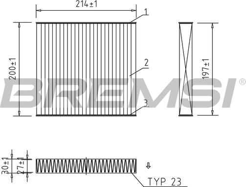 Bremsi FC0434C - Фильтр воздуха в салоне autosila-amz.com