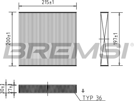 Bremsi FC0431 - Фильтр воздуха в салоне autosila-amz.com