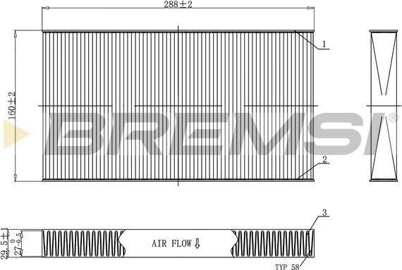 Bremsi FC0477 - Фильтр воздуха в салоне autosila-amz.com