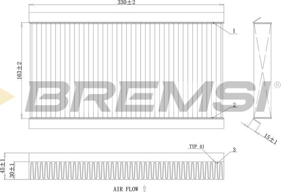 Bremsi FC0090A - Фильтр воздуха в салоне autosila-amz.com