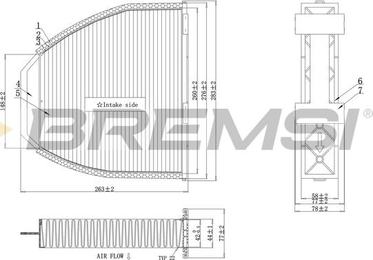 Bremsi FC0083A - Фильтр воздуха в салоне autosila-amz.com