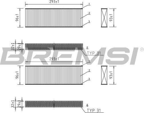 Bremsi FC0071A - Фильтр воздуха в салоне autosila-amz.com