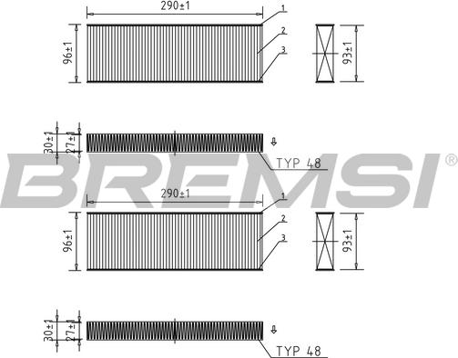 Bremsi FC0071 - Фильтр воздуха в салоне autosila-amz.com