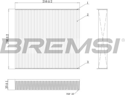 Bremsi FC0078C - Фильтр воздуха в салоне autosila-amz.com