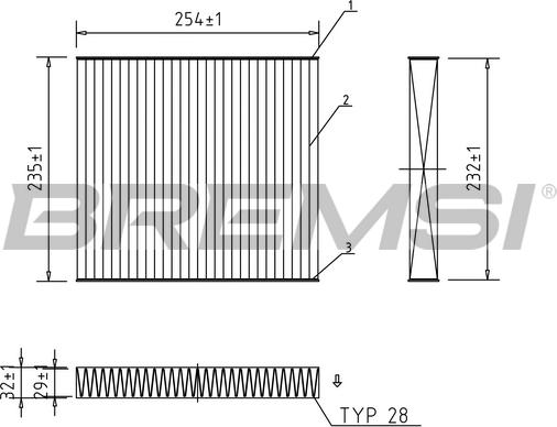 Bremsi FC0102A - Фильтр воздуха в салоне autosila-amz.com