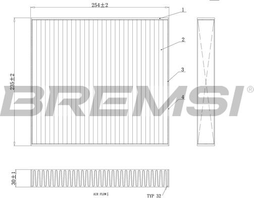 Bremsi FC0177C - Фильтр воздуха в салоне autosila-amz.com