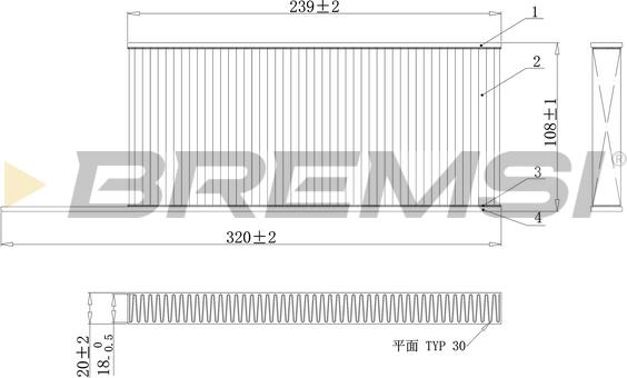 Bremsi FC0863C - Фильтр воздуха в салоне autosila-amz.com