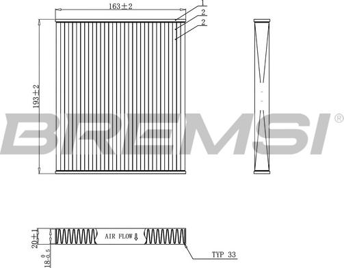 Bremsi FC0887 - Фильтр воздуха в салоне autosila-amz.com