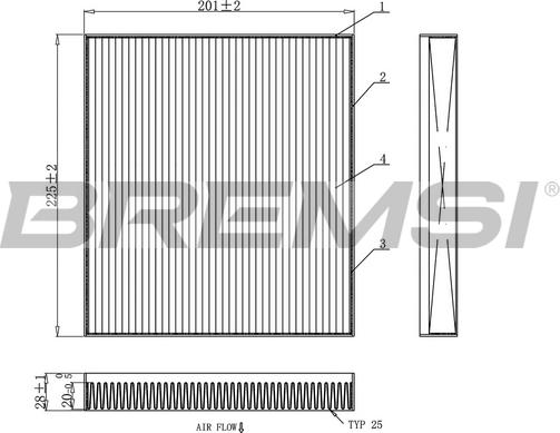 Bremsi FC0872C - Фильтр воздуха в салоне autosila-amz.com