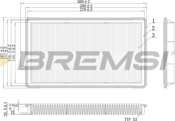 Bremsi FC1931 - Фильтр воздуха в салоне autosila-amz.com