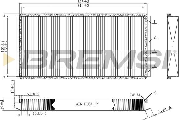 Bremsi FC1924C - Фильтр воздуха в салоне autosila-amz.com