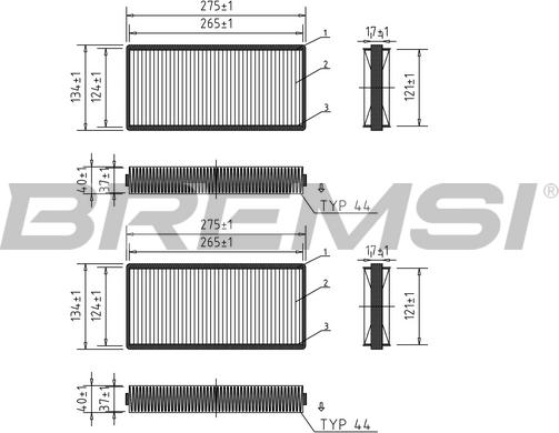 Bremsi FC1551 - Фильтр воздуха в салоне autosila-amz.com