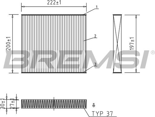 Bremsi FC1336 - Фильтр воздуха в салоне autosila-amz.com