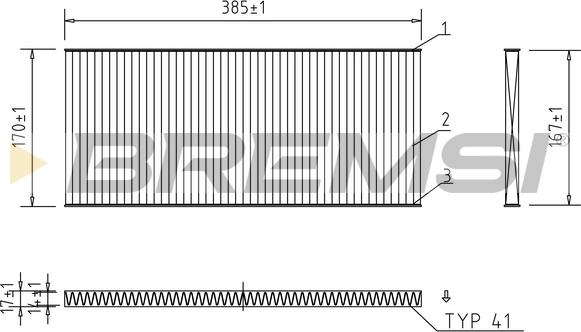 Bremsi FC1330C - Фильтр воздуха в салоне autosila-amz.com