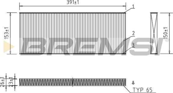 Bremsi FC1329 - Фильтр воздуха в салоне autosila-amz.com