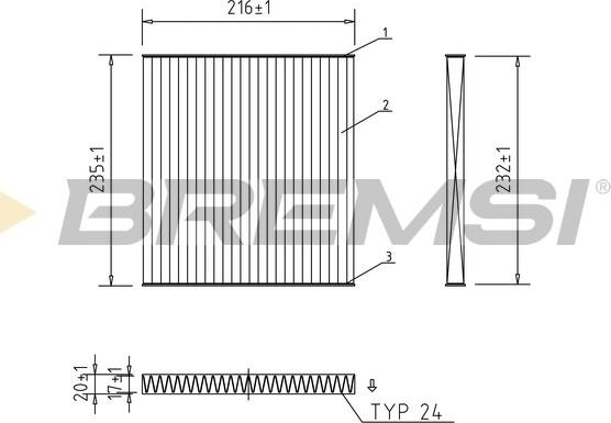 Bremsi FC2569C - Фильтр воздуха в салоне autosila-amz.com