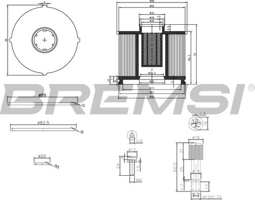 Bremsi FE0040 - Топливный фильтр autosila-amz.com
