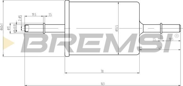 Bremsi FE0062 - Топливный фильтр autosila-amz.com