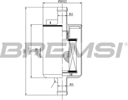 Bremsi FE0149 - Топливный фильтр autosila-amz.com