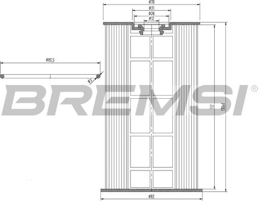 Bremsi FE0154 - Топливный фильтр autosila-amz.com