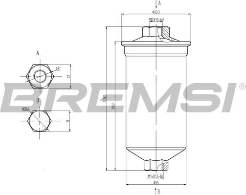 Bremsi FE0843 - Топливный фильтр autosila-amz.com