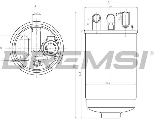 Bremsi FE0829 - Топливный фильтр autosila-amz.com