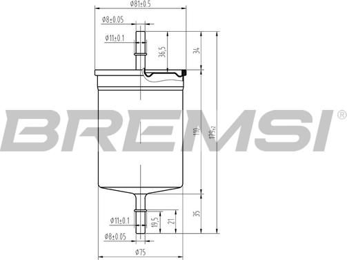 Bremsi FE0394 - Топливный фильтр autosila-amz.com
